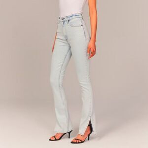 Abercrombie and Fitch Ultra High Rise 90s Slim Straight Split Hem Jeans 4 27